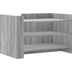 vidaXL sofabord 80x50x50 cm konstrueret træ grå sonoma-eg