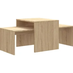 vidaXL sofabordssæt 100x48x40 cm konstrueret træ sonoma-eg