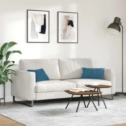 vidaXL Sofapuder 2 pcs Blå 50 x 30 cm Velourstof