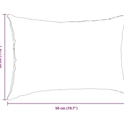 vidaXL Sofapuder 2 pcs Blå 50 x 30 cm Velourstof