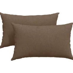 vidaXL Sofapuder 2 pcs Brun 50 x 30 cm Stof