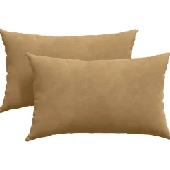 vidaXL Sofapuder 2 pcs Brun 50 x 30 cm Velourstof