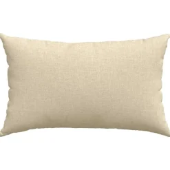 vidaXL Sofapuder 2 pcs Creme 50 x 30 cm Stof