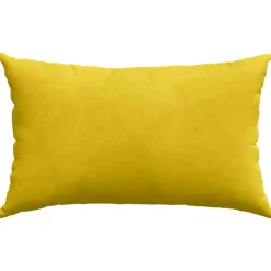 vidaXL Sofapuder 2 pcs Gul 50 x 30 cm Velourstof