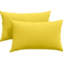 vidaXL Sofapuder 2 pcs Lys Gul 50 x 30 cm Stof