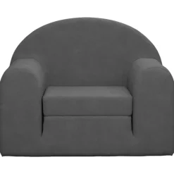 vidaXL sofaseng til børn blødt plys antracitgrå