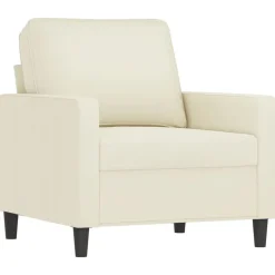 vidaXL sofasæt 4 dele med hynder velour cremefarvet
