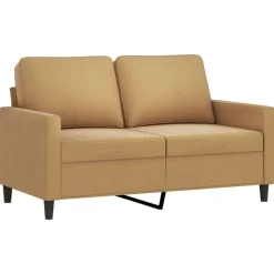 vidaXL sofasæt 3 dele med hynder velour brun