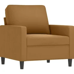 vidaXL sofasæt 4 dele med hynder velour brun