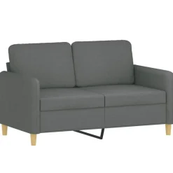 vidaXL sofasæt 3 dele med puder stof mørkegrå