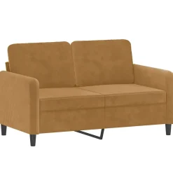 vidaXL sofasæt 2 dele velour brun
