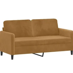 vidaXL sofasæt 3 dele velour brun