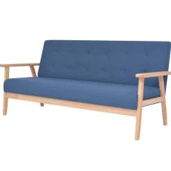 vidaXL sofasæt i 2 dele stof blå