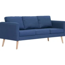 vidaXL sofasæt i 2 dele stof blå