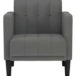 vidaXL sofastol med armlæn 53 cm stof mørkegrå