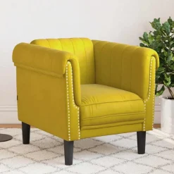 vidaXL sofastol velour gul