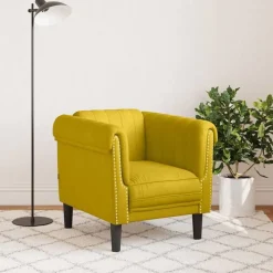 vidaXL sofastol velour gul