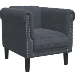 vidaXL sofastol velour mørkegrå