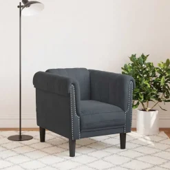 vidaXL sofastol velour mørkegrå