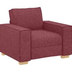 vidaXL sofastol vinrød 100x78x84 cm stof