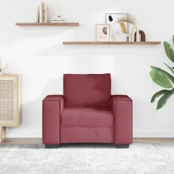 vidaXL sofastol vinrød 100x78x84 cm stof