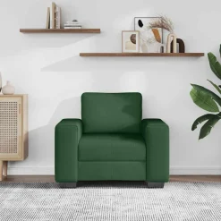 vidaXL sofastol 100x77x82 cm fløjlsstof mørkegrøn