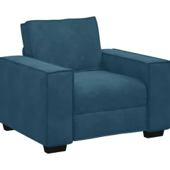 vidaXL sofastol 100x78x84 cm fløjl blå