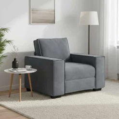 vidaXL sofastol 100x78x84 cm fløjl mørkegrå