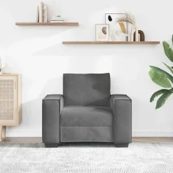 vidaXL sofastol 100x78x84 cm fløjl mørkegrå
