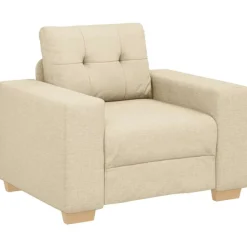 vidaXL sofastol 100x78x80 cm stof cremefarvet