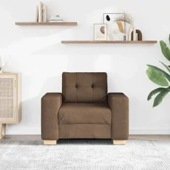 vidaXL sofastol 100x78x80 cm stof brun