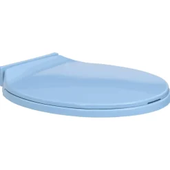 vidaXL soft close toiletsæde oval blå