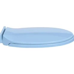 vidaXL soft close toiletsæde oval blå
