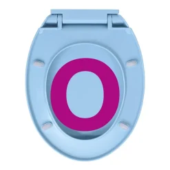 vidaXL soft close toiletsæde oval blå