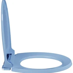 vidaXL soft close toiletsæde quick release oval blå