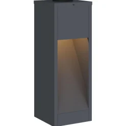 vidaXL Solar Led Sti Lys 2 pcs Antracit Koldvalset Stål