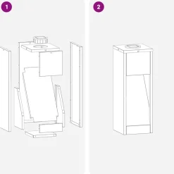vidaXL Solar Led Sti Lys 2 pcs Antracit Koldvalset Stål