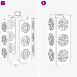 vidaXL Solar LED sti lys 2 pcs Antracit Koldvalset Stål
