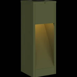 vidaXL Solar Led Sti Lys 2 pcs Oliven grøn Koldvalset Stål