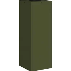 vidaXL Solar Led Sti Lys 2 pcs Oliven grøn Koldvalset Stål
