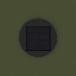 vidaXL Solar Led Sti Lys 2 pcs Oliven grøn Koldvalset Stål