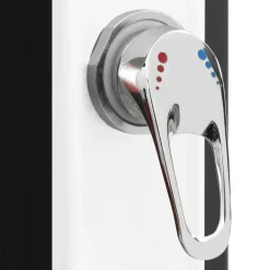 vidaXL solopvarmet udendørsbruser med brusehoved og hane 35 l