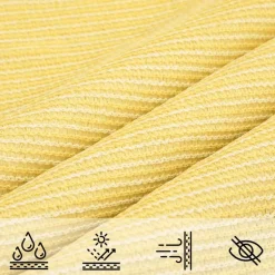 vidaXL Solsejl HDPE rektangulær 2x4 m beige