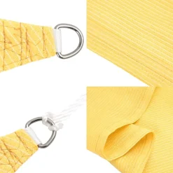 vidaXL Solsejl HDPE rektangulær 2x4 m beige