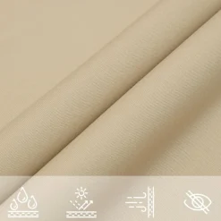 vidaXL solsejl Oxfordstof trekantet 3,6 x 3,6 x 3,6 m beige