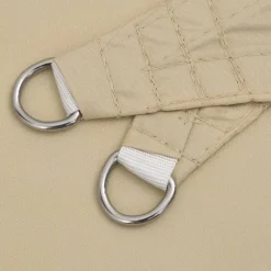 vidaXL solsejl Oxfordstof trekantet 3,6 x 3,6 x 3,6 m beige