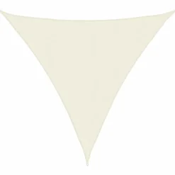 vidaXL solsejl Oxfordstof trekantet 3,6 x 3,6 x 3,6 m cremefarvet