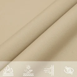 vidaXL solsejl Oxfordstof rektangulær 2 x 4 m beige