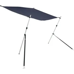 vidaXL solsejl til båd 170x170x(115-183) cm forlængerdel blå
