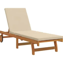 vidaXL Solstol Brun 199 x 63 x 85 cm Massivt Akacietræ
